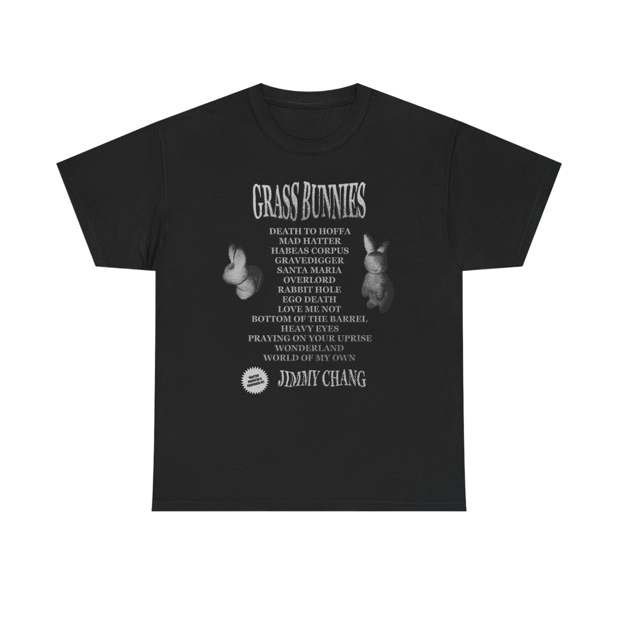 GREY BUNNIES TRACKLIST TEE