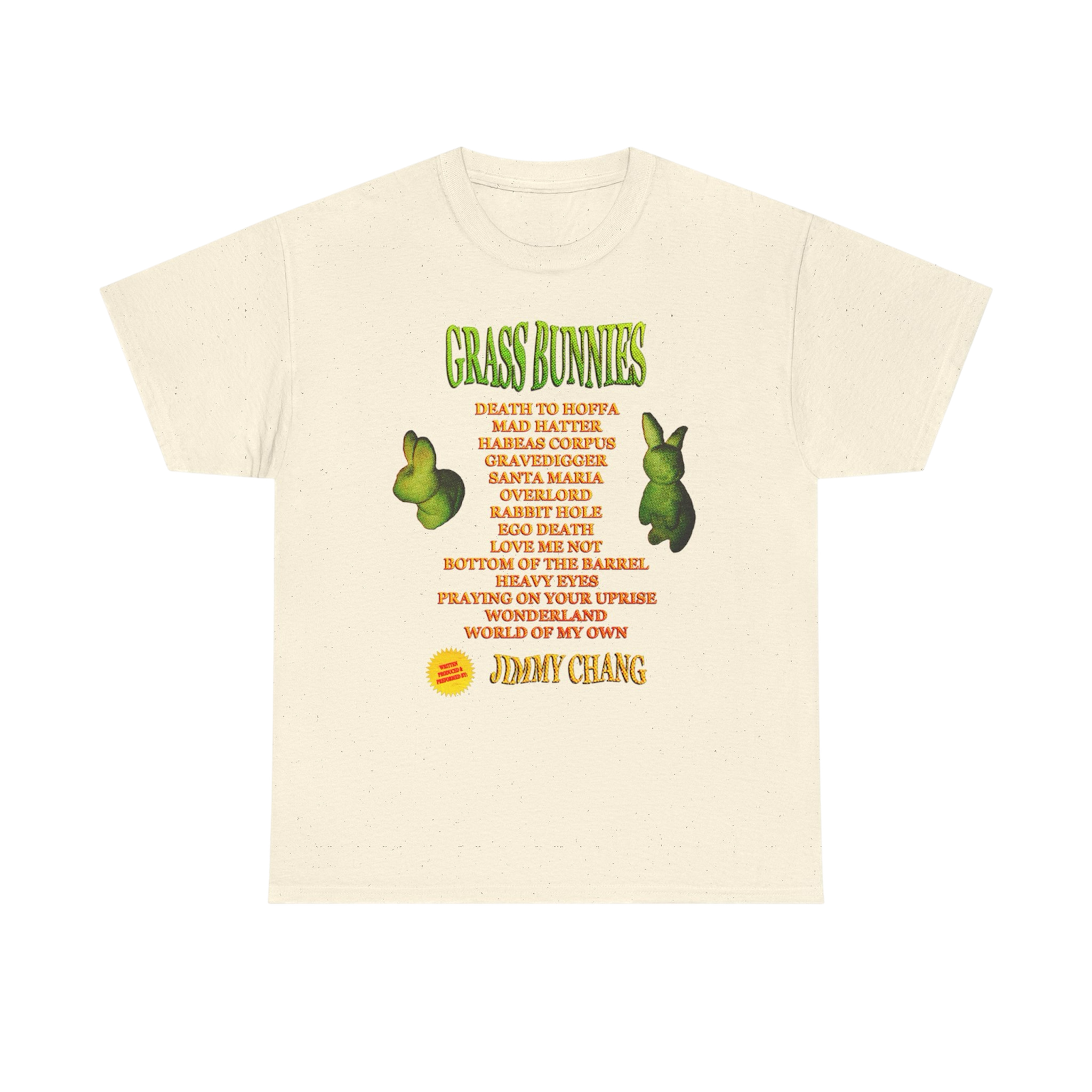 GRASS BUNNIES TRACKLIST TEE